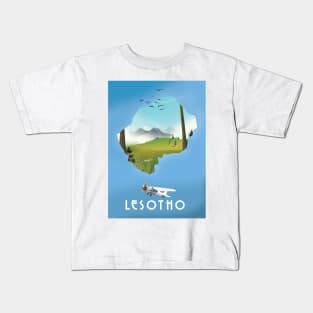 Lesotho Map Kids T-Shirt